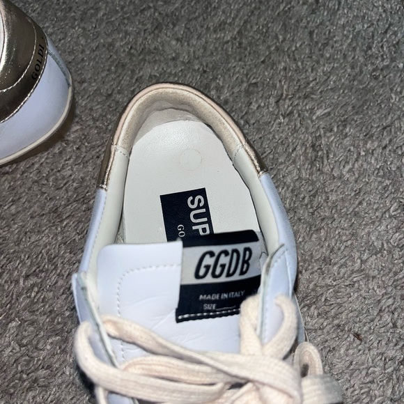 White Sneakers with Metallic Accents - Picture 4 of 4